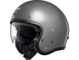 J.O2 Solid Basalt Grey Open Face Helm Jethelm Motorradhelm