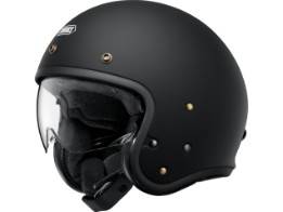 J.O2 Solid Matt Black Open Face Helm Jethelm Motorradhelm