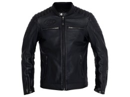 Lederjacke John Doe Storm Black Leather Jacket mit XTM