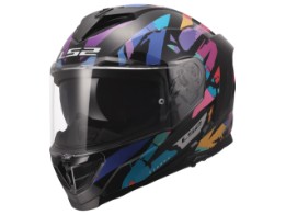 Helm LS2 FF818 Storm 3 Kaos Black Purple Blue