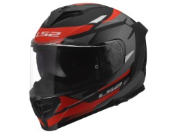 Helm LS2 FF818 Storm 3 Komai Matt Black Red