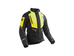 Gore Tex Motorradjacke Dane Ragnar Lady schwarz signalgelb