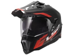 Helm LS2 MX701 Explorer Hexa Matt Black Red Grey