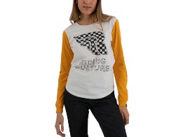 Longsleeve Riding Checkerboard LS Lady white