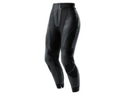 Diva Lady Pants sportliche Damen Motorradhose Lederhose schwarz