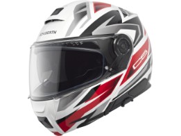 Klapphelm Schuberth C5 Zenith Red weiß rot grau