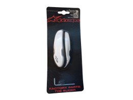 Stiefelschleifer Alpinestars Aluminium Toe Slider White Schleifersatz Supertech R, SMX Plus, SMX 6 V2