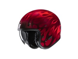 V31 Firo MC1 rot Open Face Helm Jethelm Motorradhelm