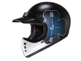 Capacete de motocicleta HJC V60 Ofera MC2SF capacete off-road preto azul fosco