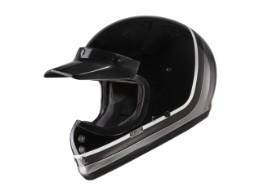 Motorradhelm HJC V60 Scoby MC5 Offroad Helm schwarz grau