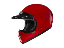 Motorradhelm HJC V60 Solid Deep Red Offroad Helm rot