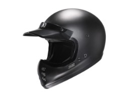 Motorradhelm HJC V60 Solid Semi Flat Black Offroad Helm schwarz matt