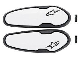 Stiefelschleifer Alpinestars Aluminium Toe Slider White Schleifersatz Supertech R, SMX Plus, SMX 6 V2