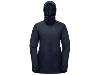 Winterjacke Jack Wolfskin Kiruna Trail Jacket Women midnight blue