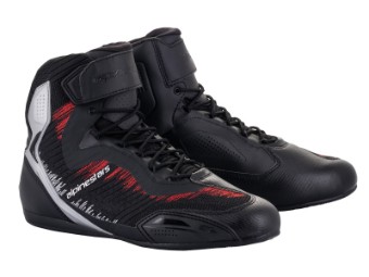 Motorradschuhe Alpinestars Faster 3 RideKnit Shoes black silver bright red