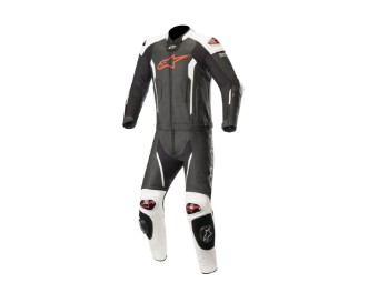 Lederkombi Alpinestars Missile Tech Air Comp. Zweiteiler schwarz/weiß/rot-fluo