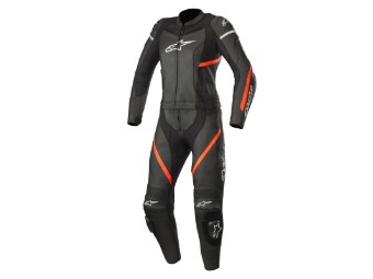 Lederkombi Alpinestars Stella Kira 2PC Damen black/red-fluo zweiteiler