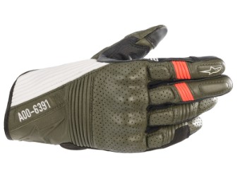Motorradhandschuhe Alpinestars AS-DSL Kei Gloves forest black white red