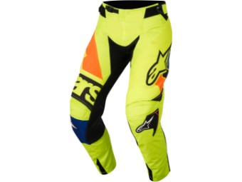 Crosshose Alpinestars Racer Techstar Factory Pants 2018 yellow fluo/ blue