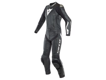 zweiteiler Lederkombi Dainese Avro D-Air Lady Airbag Suit schwarz weiß