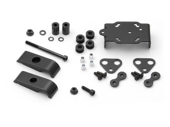 SW MOTECH Navihalterung Lenkerklemme für 22mm Lenker Vibrationsgedämpft schwarz