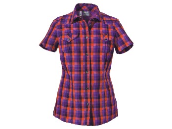 Faro Shirt Women purple glow checks