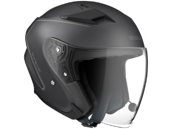 Smart hjelm Sena Outstar Bluetooth 3.0 motorsykkelhjelm jethjelm svart matt