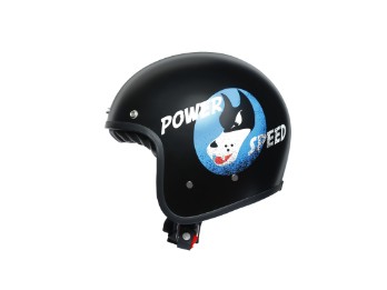Legends X70 Power Speed Matt Black Open Face Helm Jethelm Motorradhelm