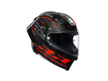 Race Helm AGV Pista GP RR Performance Red Glossy Carbon, glanz