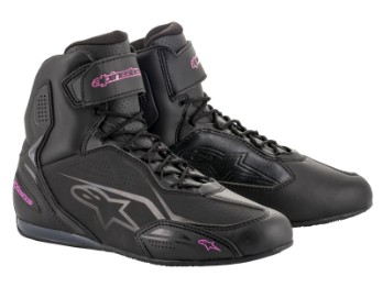 Sapatos Alpinestars Stella Faster 3 Shoes preto rosa motocicleta