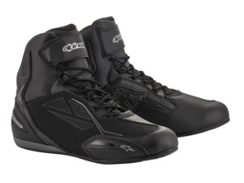 Sapatos Alpinestars Stella Faster 3 Drystar Shoes preto prata para motocicleta