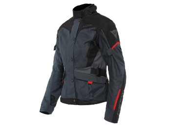 Motorradjacke Dainese Tempest 3 D-Dry Lady Jacket Ebony Black Lava-Red