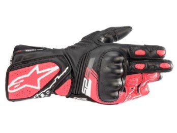 Motorradhandschuhe Alpinestars Stella SP-8 V3 Gloves Lady schwarz weiß pink