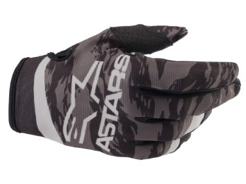 Crosshandschuhe Alpinestars Youth Radar Gloves 2022 black gray