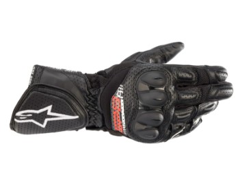 Luvas pretas de motocicleta Alpinestars SP-8 V3 Air Gloves