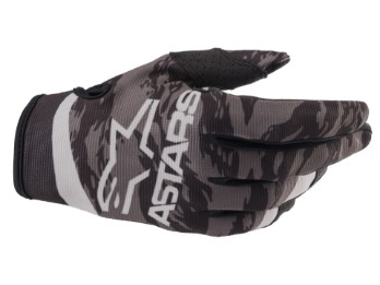 Crosshandschuhe Alpinestars Radar Gloves 2022 black gray camo