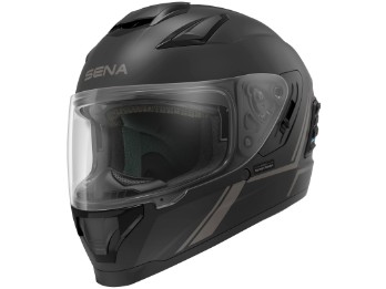 Smart hjelm Sena Stryker Mesh Bluetooth motorsykkelhjelm med intercom matt svart