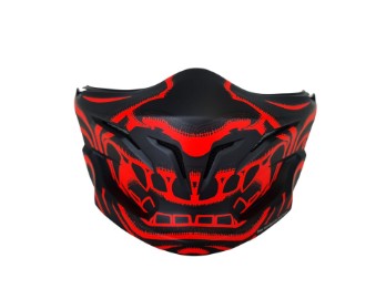 Hakedelmaske Scorpion Exo Combat Evo Mask Samurai Neonred Black Matt
