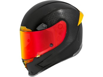 Helm Icon Airframe Pro Carbon glanz schwarz rot
