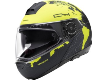 Flip-up hjelm Schuberth C4 Pro Kvinner Magnitudo Gul svart gul matt