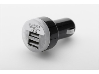 USB dobbel ladekontakt for sigarettenneren 12V