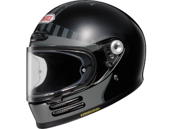 Glamster Lucky Cat TC5 svart motorsykkelhjelm retro hjelm