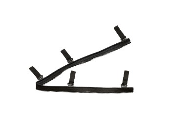 Cintura Zip V2 conexão com zíper adaptador de cinto zíper de cintura preto