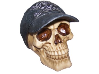 Figur PiWear Totenkopf Basecap Front Skull Schädel Deko Dekofigur Fantasy