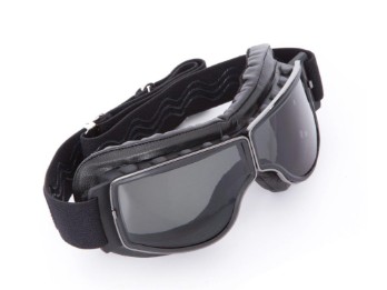 Óculos de motocicleta retrô Piwear Boston Black Gun Metal lentes coloridas