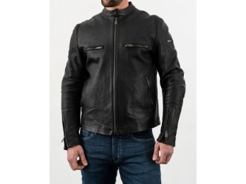 Motorradjacke Rokker Commander Leather Jacket schwarz