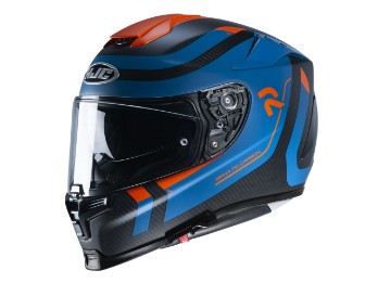 Motorradhelm HJC RPHA 70 Carbon Reple MC27SF blau orange schwarz matt