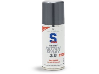 S100 spray branco para correntes 2.0 100ml lubrificante para correntes