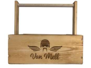 Biker-Handtasche Holzbox Holzkiste