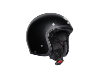 Legends X70 Solid Matt Black Open Face Hjelm Jet Hjelm Motorsykkelhjelm
